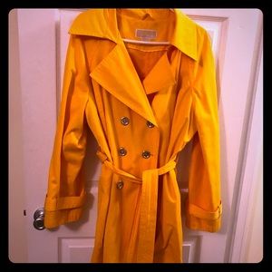 MICHAEL Michael Kors Yellow Trench Coat